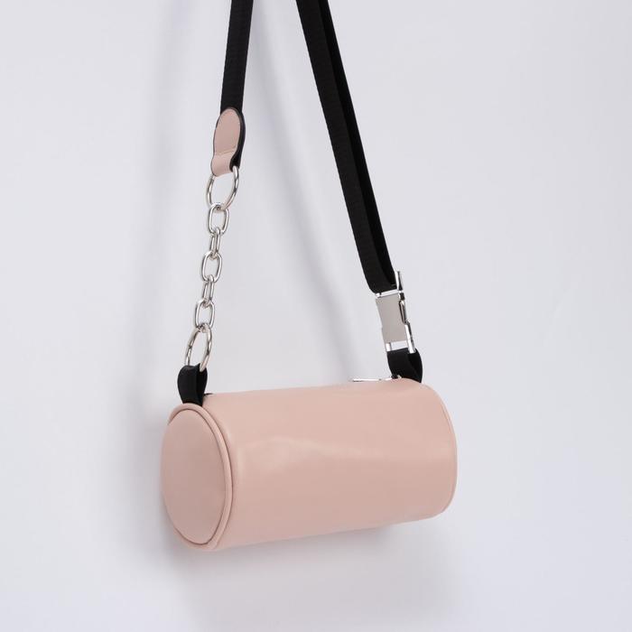 Сумка-багет, отдел на молнии, длинный ремень, цвет розовый
Сумка-багет, отдел на молнии, длинный ремень, цвет розовый