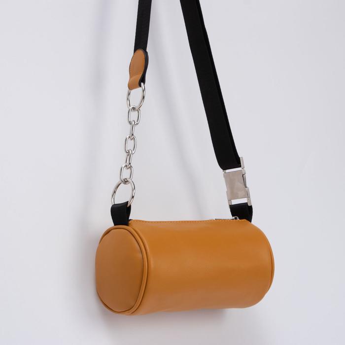 Сумка-багет, отдел на молнии, длинный ремень, цвет рыжий
Сумка-багет, отдел на молнии, длинный ремень, цвет рыжий