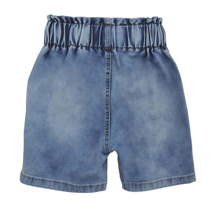 фото Джинсовые шорты для девочек, рост 128 см, цвет голубой yuke jeans