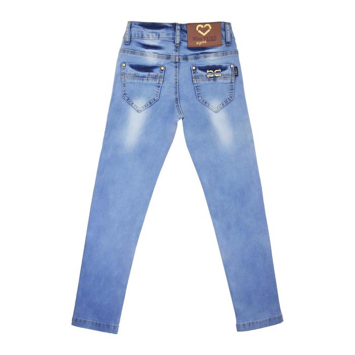 фото Джинсы для девочек, рост 110 см yuke jeans