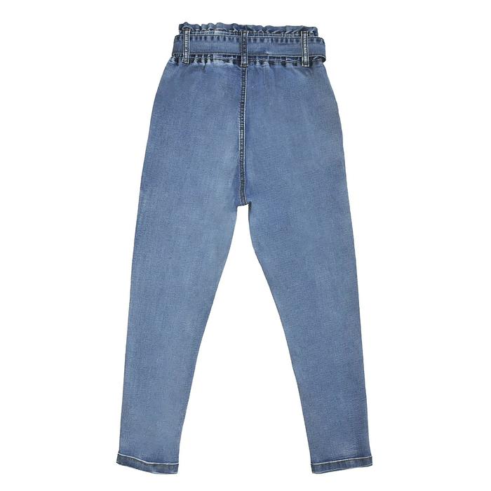 фото Джинсы для девочек, рост 116 см, цвет голубой yuke jeans