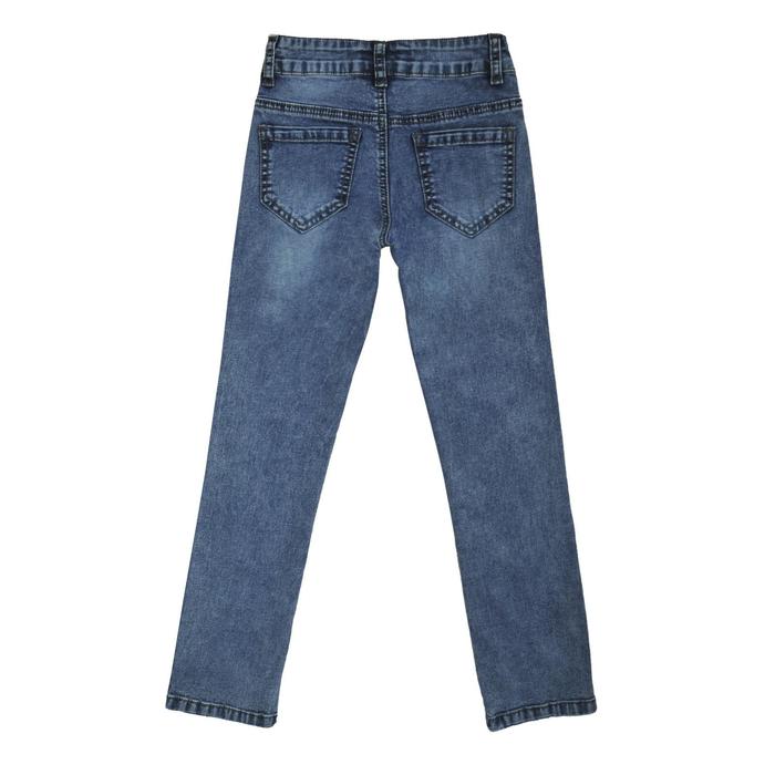 фото Джинсы для девочек, рост 122 см, цвет синий yuke jeans