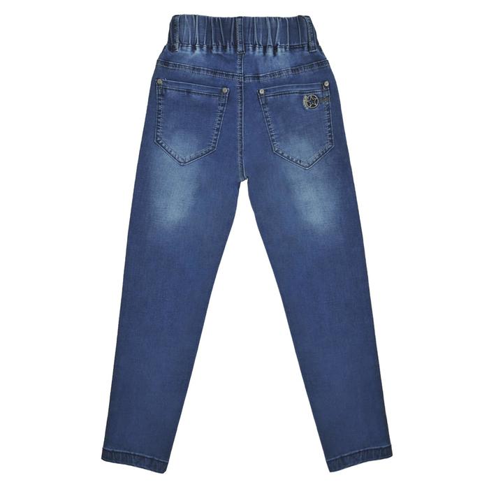 фото Джинсы для мальчиков, рост 116 см, цвет синий yuke jeans