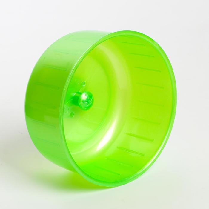 Колесо для грызунов полузакрытое пластиковое, без подставки, 13,5 см, зелёный перламутр 
Колесо для грызунов полузакрытое пластиковое, без подставки, 13,5 см, зелёный перламутр