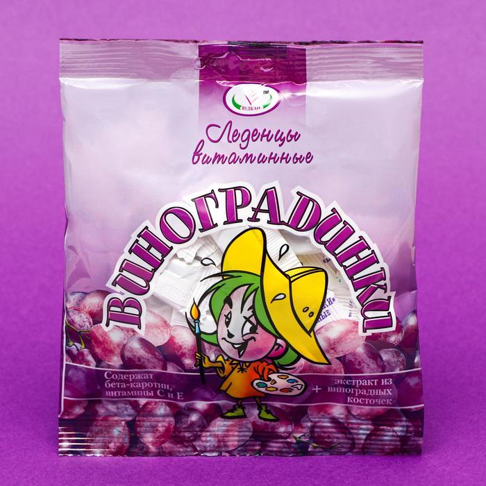 Леденцы «Виноградинки» витаминные, натуральные, 50 г
Леденцы «Виноградинки» витаминные, натуральные, 50 г