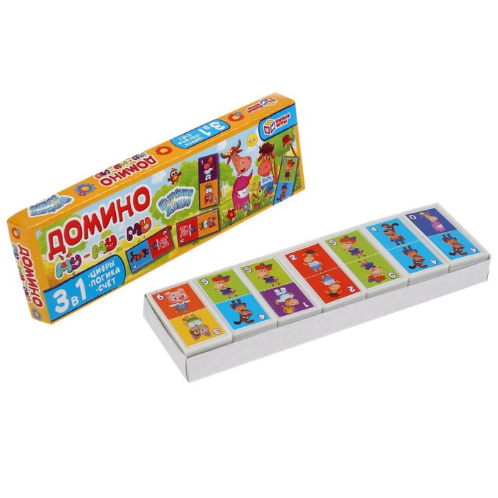 Домино 3в1 «Му-му-му» 
Домино 3в1 «Му-му-му»
