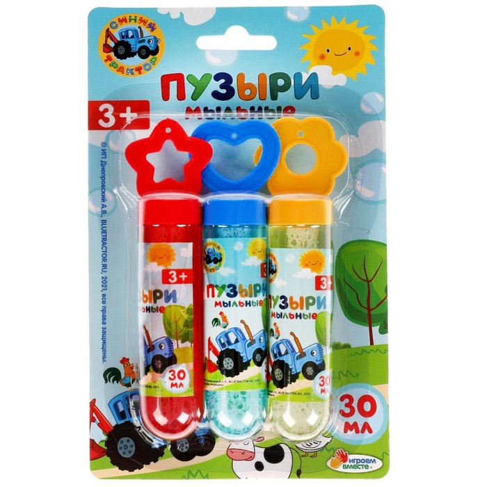 Мыльные пузыри «Синий трактор»
Мыльные пузыри «Синий трактор»