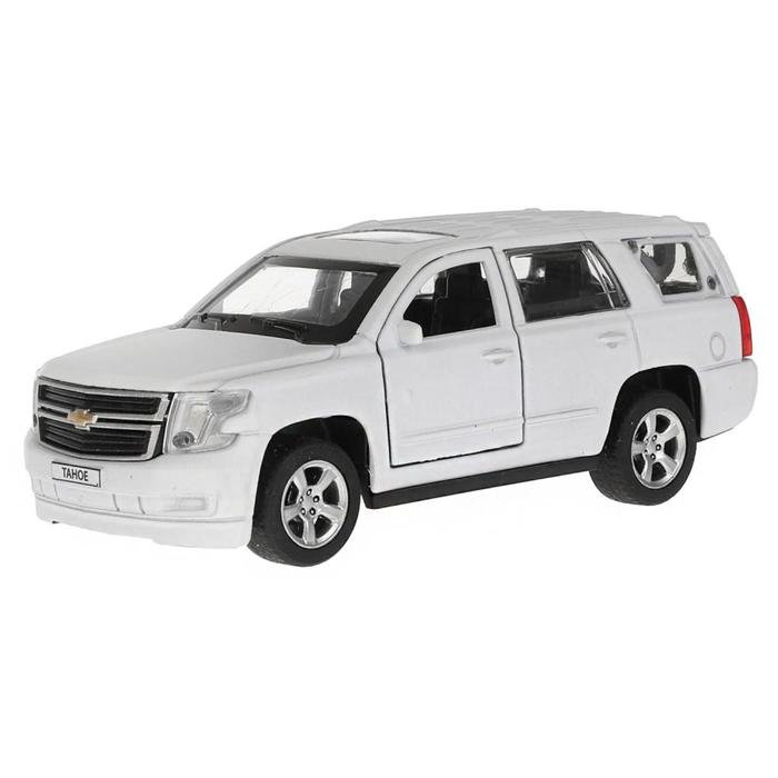 Машина металл. Chevrolet Tahoe, 12 см, открываются двери и багажник, инерция, цвет матовый белый 
Машина металл. Chevrolet Tahoe, 12 см, открываются двери и багажник, инерция, цвет матовый белый