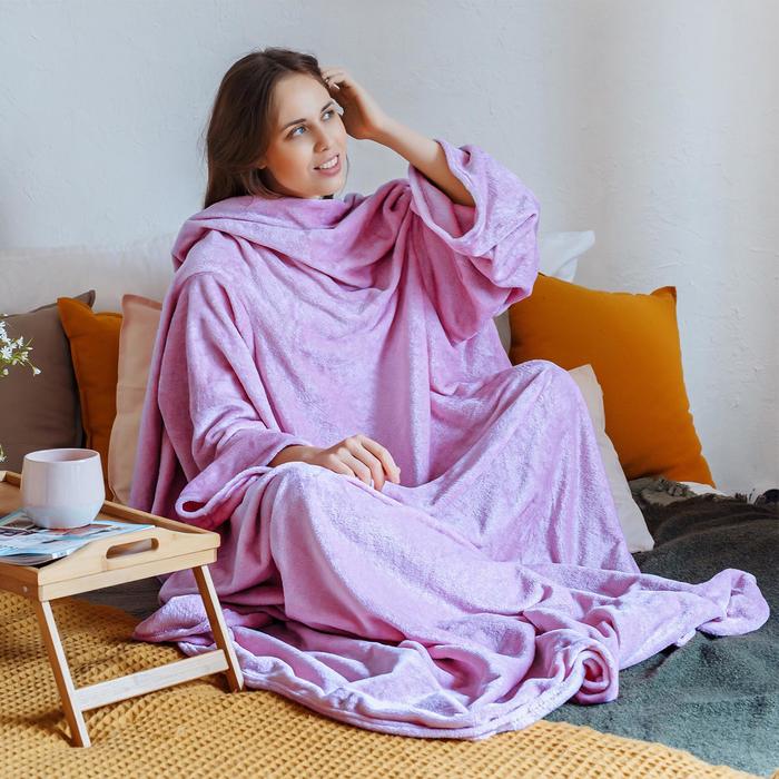 Плед с рукавами сирень 150х200 см, 27х52 см, аэрософт 190 гр/м
Плед с рукавами сирень 150х200 см, 27х52 см, аэрософт 190 гр/м