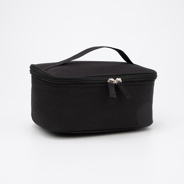 Термосумка, отдел на молнии, цвет чёрный
Термосумка, отдел на молнии, цвет чёрный