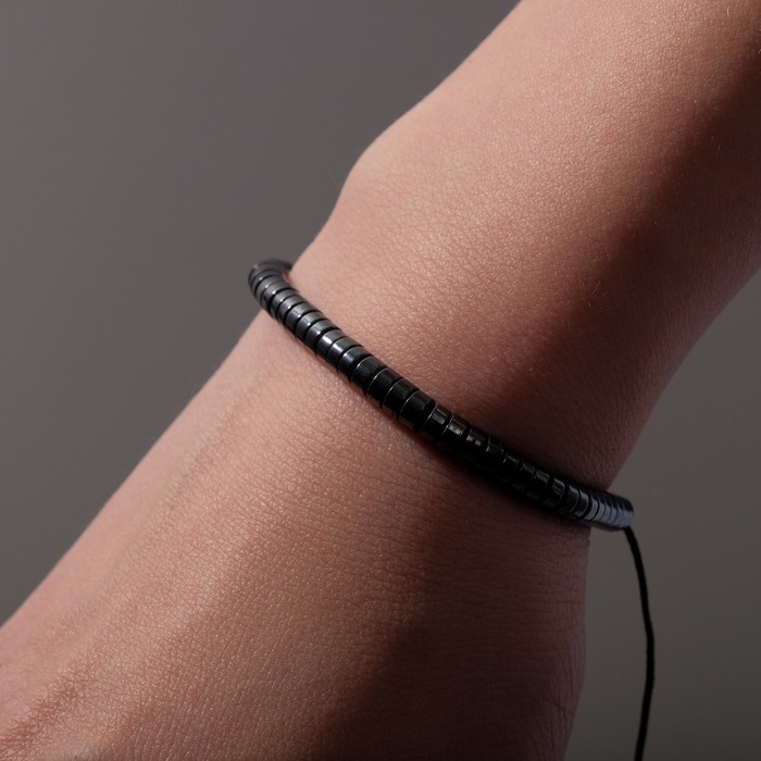 Браслет "Гематит" бисер, цвет тёмно-серый, 7 см
Браслет "Гематит" бисер, цвет тёмно-серый, 7 см