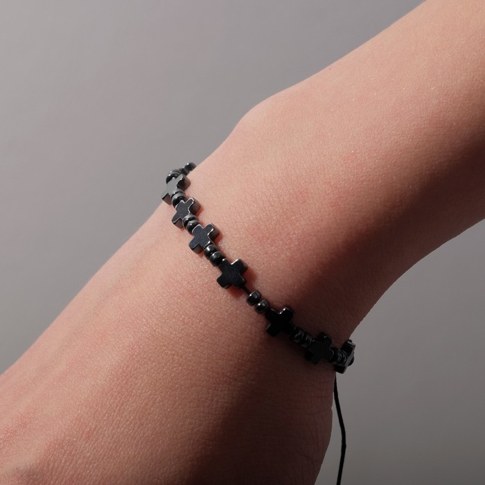 Браслет "Гематит" крестик, цвет тёмно-серый, 7 см
Браслет "Гематит" крестик, цвет тёмно-серый, 7 см