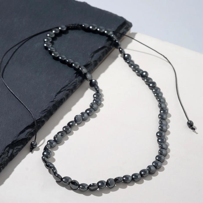 Колье "Гематит" таблетка, цвет тёмно-серый, 40 см
Колье "Гематит" таблетка, цвет тёмно-серый, 40 см