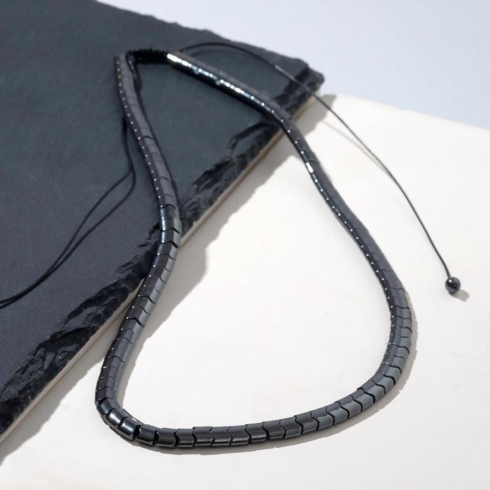 Колье "Гематит" волна, цвет тёмно-серый, 40 см
Колье "Гематит" волна, цвет тёмно-серый, 40 см