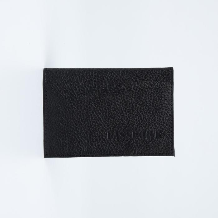 Обложка для паспорта, цвет чёрный
Обложка для паспорта, цвет чёрный