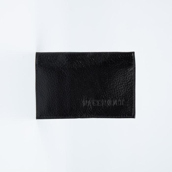 Обложка для паспорта, цвет чёрный
Обложка для паспорта, цвет чёрный