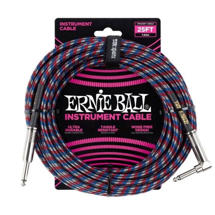 Кабель инструментальный ERNIE BALL 6063 - прямой/угловой джеки, 7,62м, красный с белым и синим 663
Кабель инструментальный ERNIE BALL 6063 - прямой/угловой джеки, 7,62м, красный с белым и синим 663