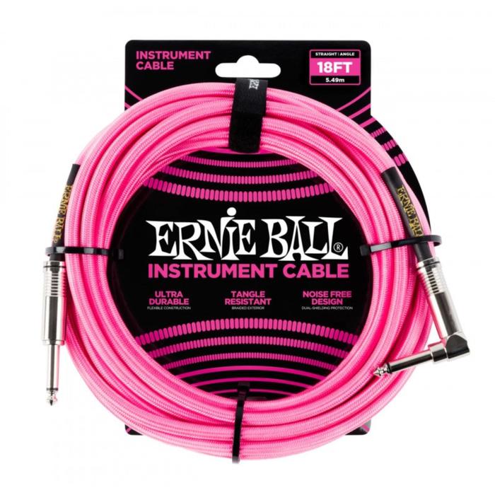 Кабель инструментальный ERNIE BALL 6083 - оплетенный, 5,49 м, прямой/угловой джеки, розовый неон 6
Кабель инструментальный ERNIE BALL 6083 - оплетенный, 5,49 м, прямой/угловой джеки, розовый неон 6