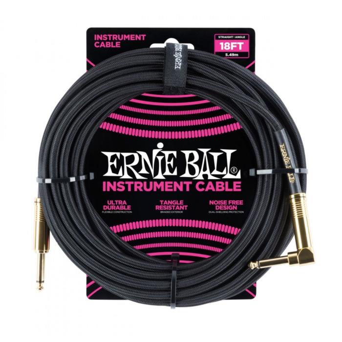 Кабель инструментальный ERNIE BALL 6086 - оплетенный, 5,49 м, прямой/угловой джеки, чёрный
Кабель инструментальный ERNIE BALL 6086 - оплетенный, 5,49 м, прямой/угловой джеки, чёрный