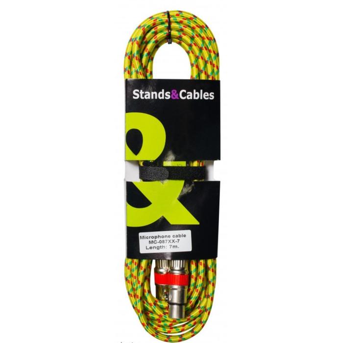 Микрофонный кабель STANDS & CABLES MC - 087XX - в тканевой оплетке. Разъемы: XLR мама - XLR папа.
Микрофонный кабель STANDS & CABLES MC - 087XX - в тканевой оплетке. Разъемы: XLR мама - XLR папа.