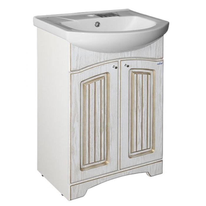 фото Тумба под раковину "mixline квадро-55" 44х55х84см