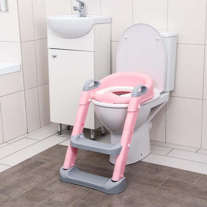 Детское сиденье на унитаз, цвет серый/розовый
Детское сиденье на унитаз, цвет серый/розовый