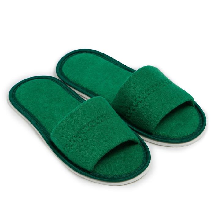 Тапочки женские, цвет зелёный, размер 36-38
Тапочки женские, цвет зелёный, размер 36-38