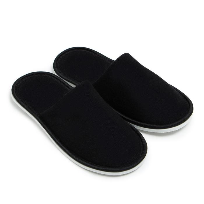 Тапочки женские, цвет чёрный, размер 36-38
Тапочки женские, цвет чёрный, размер 36-38