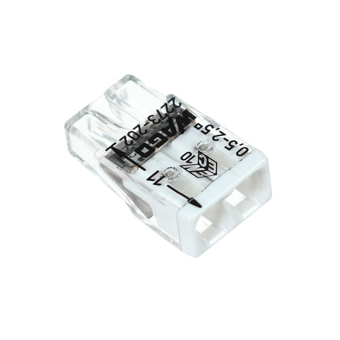 Клемма WAGO 2273-202, двухпроводная, 2.5 мм2, одножильная, прозрачная
Клемма WAGO 2273-202, двухпроводная, 2.5 мм2, одножильная, прозрачная