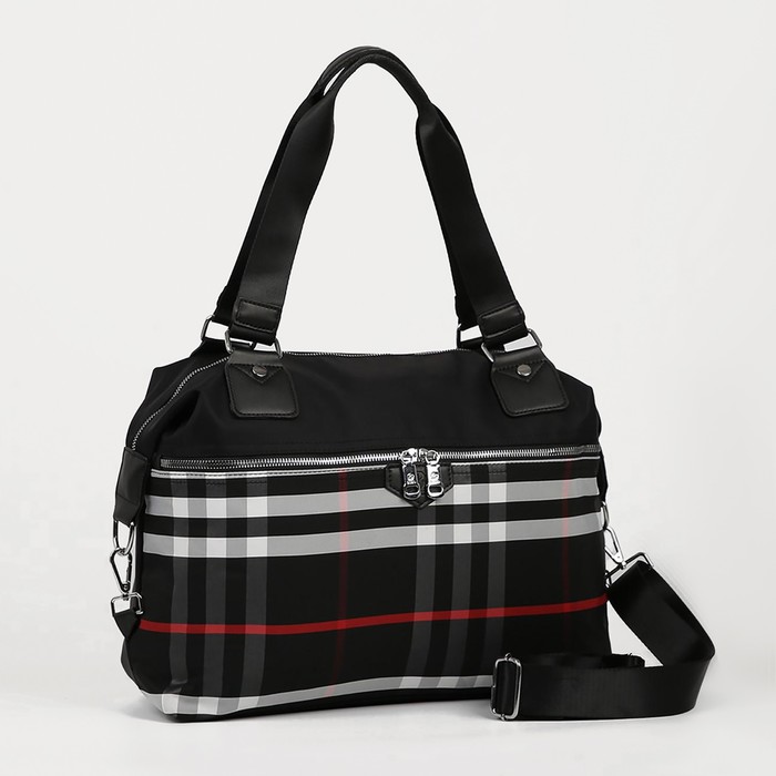 Сумка дорожная на молнии, 2 наружных кармана, длинный ремень, цвет чёрный/красный
Сумка дорожная на молнии, 2 наружных кармана, длинный ремень, цвет чёрный/красный