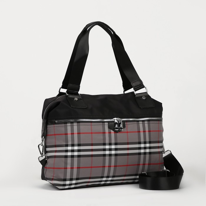 Сумка дорожная на молнии, 2 наружных кармана, длинный ремень, цвет чёрный/серый
Сумка дорожная на молнии, 2 наружных кармана, длинный ремень, цвет чёрный/серый