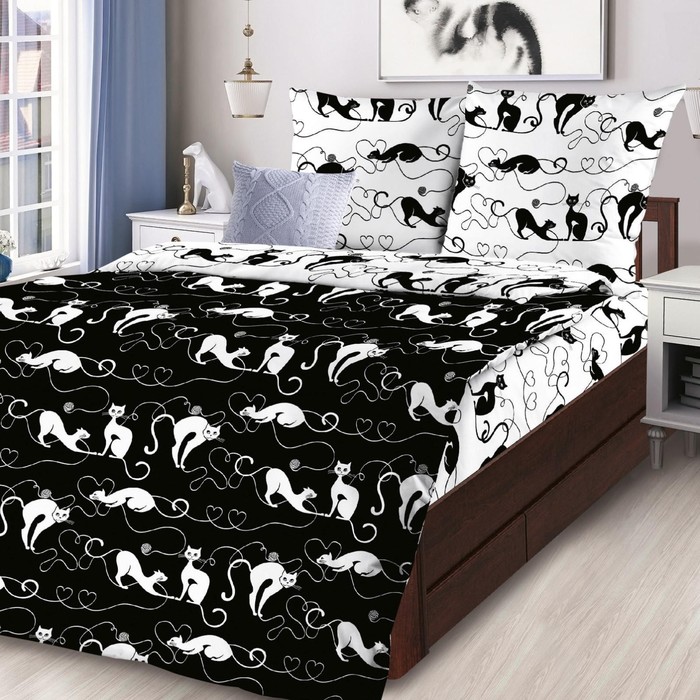 Постельное бельё 1,5сп ЛидерТекс «Черный кот» 145х215, 150х215, 70х70 2шт
Постельное бельё 1,5сп ЛидерТекс «Черный кот» 145х215, 150х215, 70х70 2шт