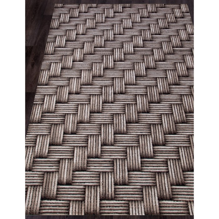 фото Ковёр прямоугольный sierra d722, размер 150x190 см, цвет beige-brown 2 merinos