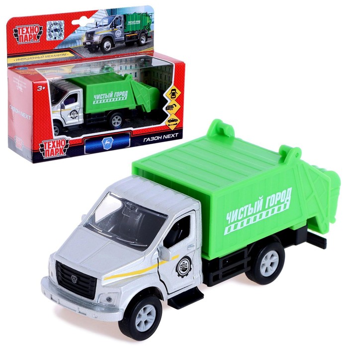 Машина металлическая «ГАЗон NEXT мусоровоз», 15,5 см, открываются двери, подвижные детали, инерция
Машина металлическая «ГАЗон NEXT мусоровоз», 15,5 см, открываются двери, подвижные детали, инерция