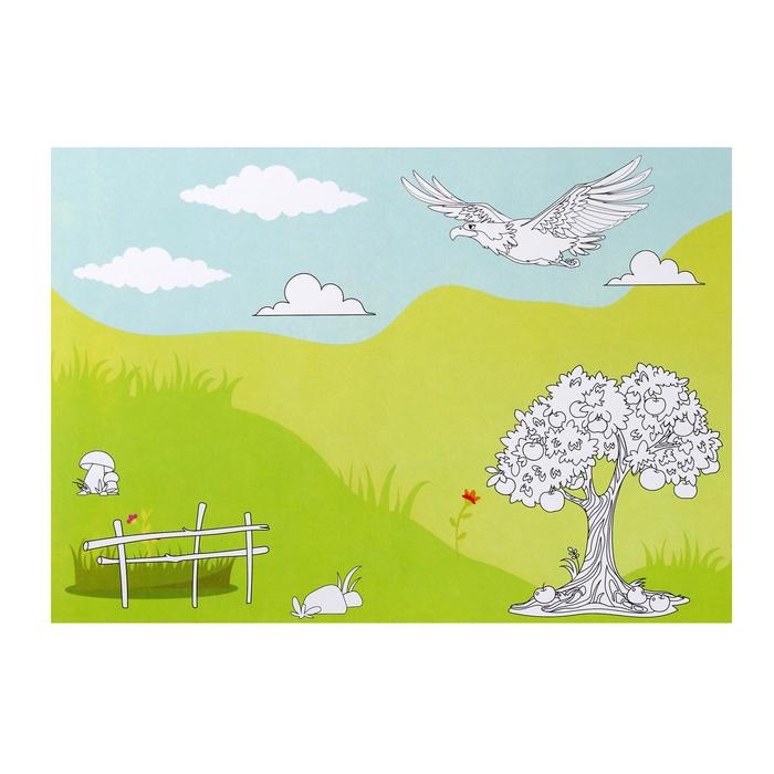 Набор наклеек с раскраской «Мир животных», 14.5 × 21 см
Набор наклеек с раскраской «Мир животных», 14.5 × 21 см