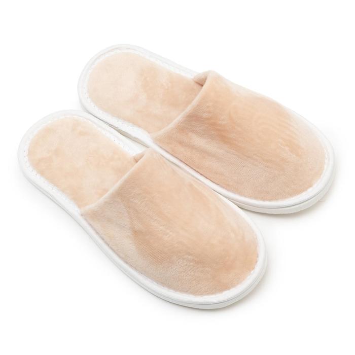 Тапочки женские, цвет бежевый, размер 36-38
Тапочки женские, цвет бежевый, размер 36-38