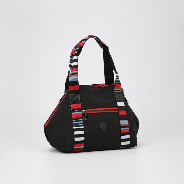 Сумка для фитнеса на молнии, с увеличением, наружный карман, цвет чёрный
Сумка для фитнеса на молнии, с увеличением, наружный карман, цвет чёрный