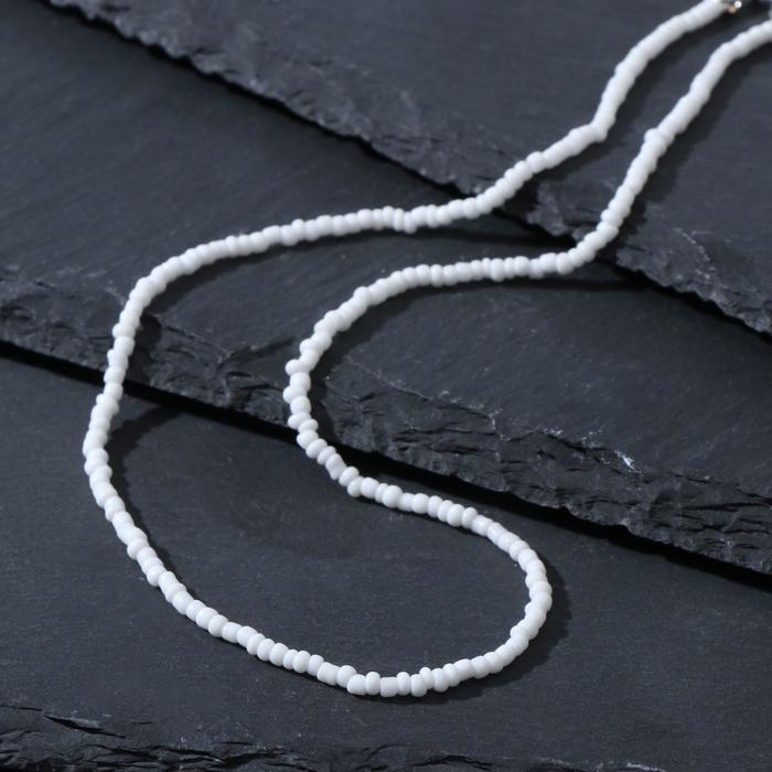 Колье "Бисер" лёгкость, цвет белый, 40 см
Колье "Бисер" лёгкость, цвет белый, 40 см