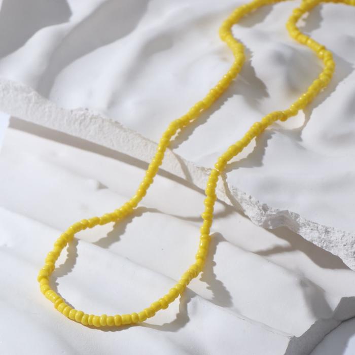 Колье "Бисер" лёгкость, цвет жёлтый, 40 см
Колье "Бисер" лёгкость, цвет жёлтый, 40 см