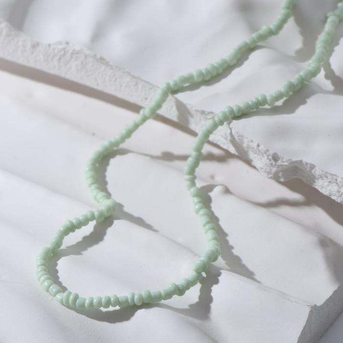 Колье "Бисер" лёгкость, цвет светло-зелёный, 40 см
Колье "Бисер" лёгкость, цвет светло-зелёный, 40 см