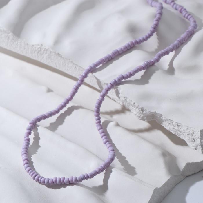 Колье "Бисер" лёгкость, цвет сиреневый, 40 см
Колье "Бисер" лёгкость, цвет сиреневый, 40 см