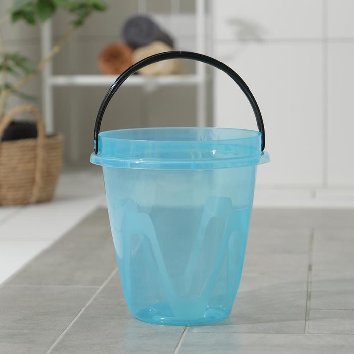 Ведро «Лайт», 8 л, цвет прозрачно-голубой
Ведро «Лайт», 8 л, цвет прозрачно-голубой