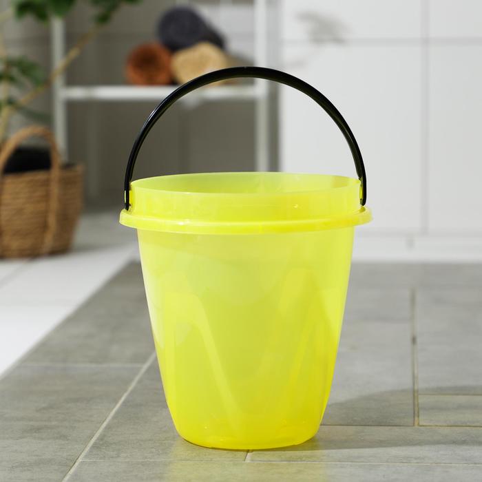 Ведро «Лайт», 8 л, цвет прозрачно-жёлтый 
Ведро «Лайт», 8 л, цвет прозрачно-жёлтый