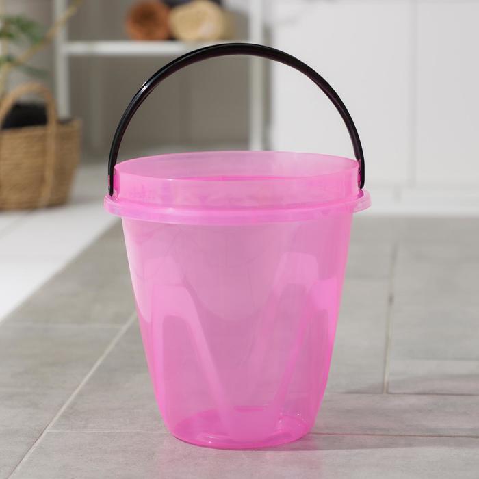 Ведро «Лайт», 8 л, цвет прозрачно-розовый
Ведро «Лайт», 8 л, цвет прозрачно-розовый