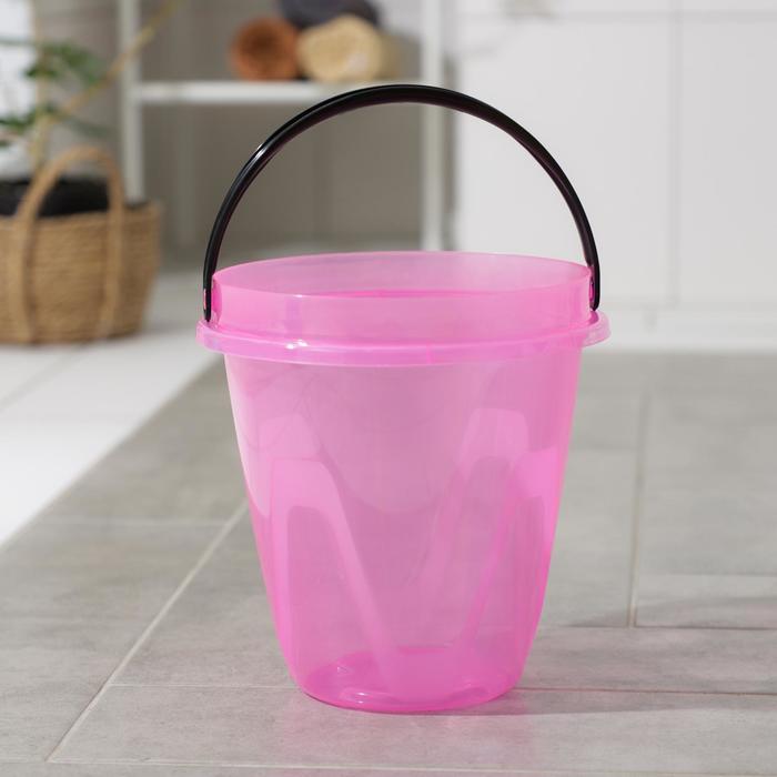 Ведро «Лайт», 10 л, цвет прозрачно-розовый
Ведро «Лайт», 10 л, цвет прозрачно-розовый