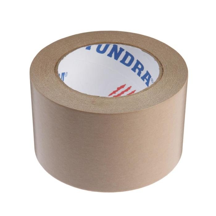 Лента крафтовая ТУНДРА, клейкая, упаковочная, 120 мкм, 72 мм х 50 м
Лента крафтовая ТУНДРА, клейкая, упаковочная, 120 мкм, 72 мм х 50 м