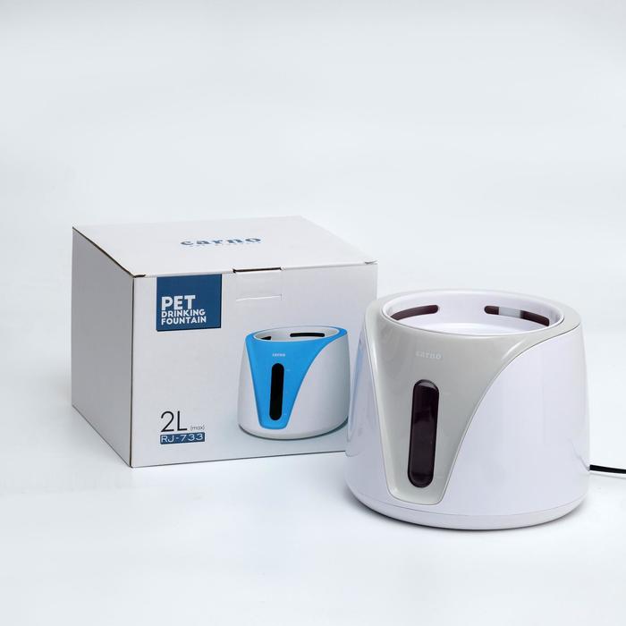 Фонтанчик для животных Carno, 2 л, бело-зеленый
Фонтанчик для животных Carno, 2 л, бело-зеленый