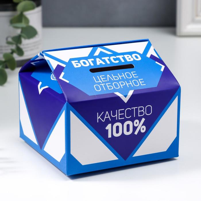 Картонная копилка "Цельное отборное Богатство"
Картонная копилка "Цельное отборное Богатство"