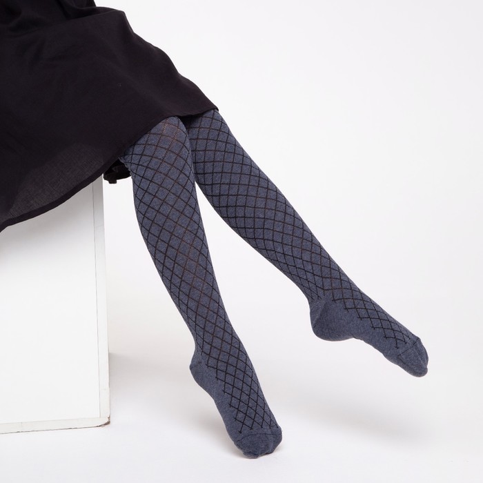 фото Колготки детские, цвет джинс, рост 122-128 см альтаир