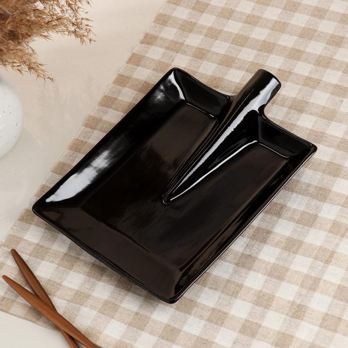 Блюдо для подачи "Лопата", чёрное, 24.5 см
Блюдо для подачи "Лопата", чёрное, 24.5 см